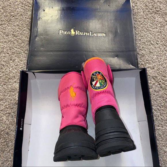 NWT Polo Ralph Lauren Girls Snow Boots • Size 1 - Picture 8 of 16